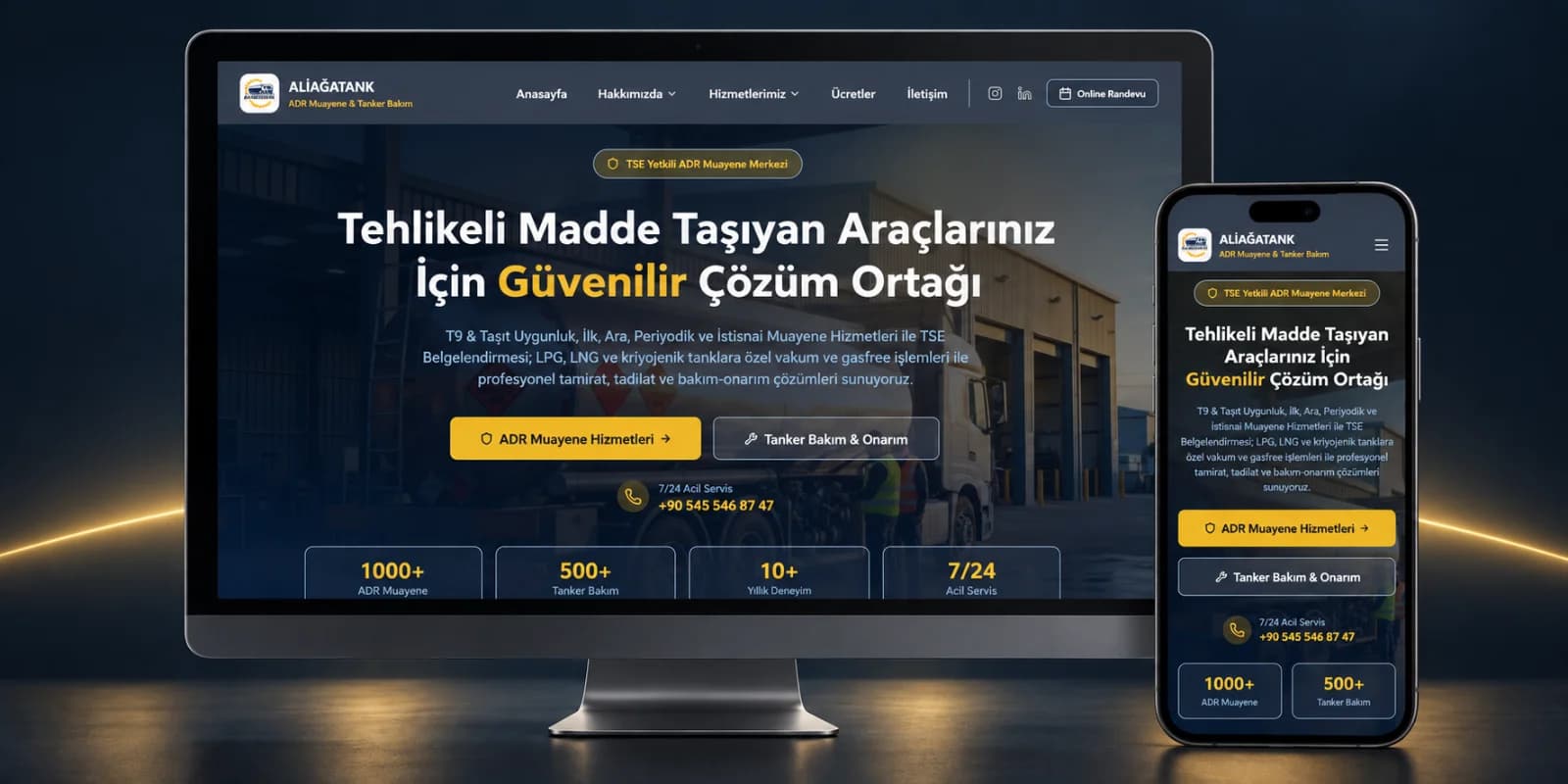 Aliağatank kurumsal sitesi