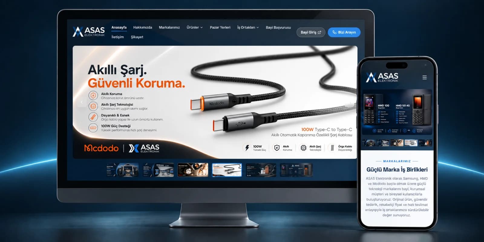 ASAS Elektronik kurumsal sitesi