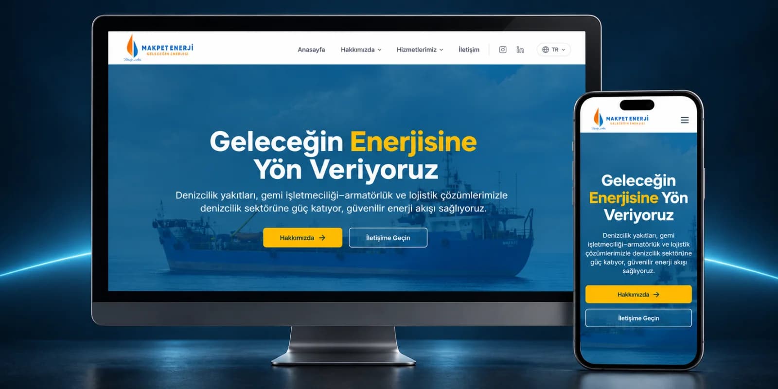 Makpet Enerji kurumsal sitesi